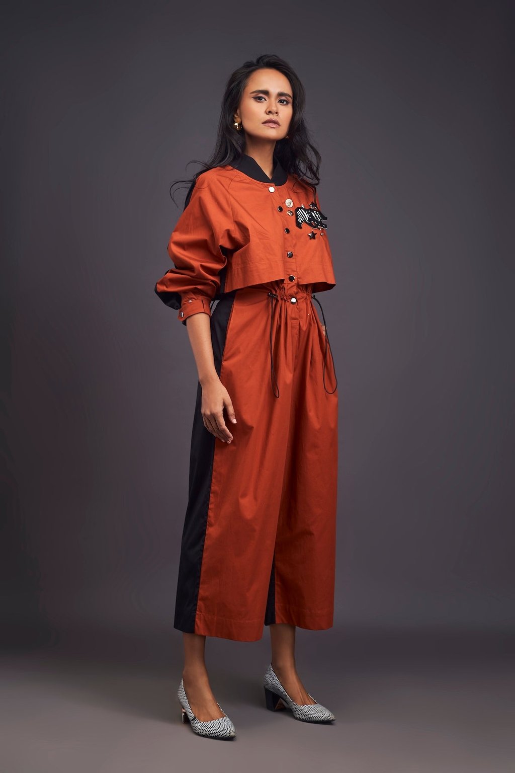 Utility Jumpsuit with Badges