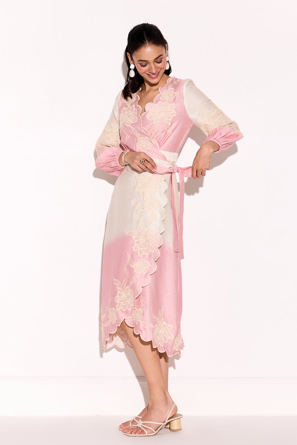 Como Ombre Wrap Dress