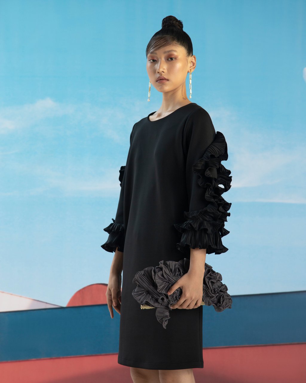 Flower Sleeves Dress