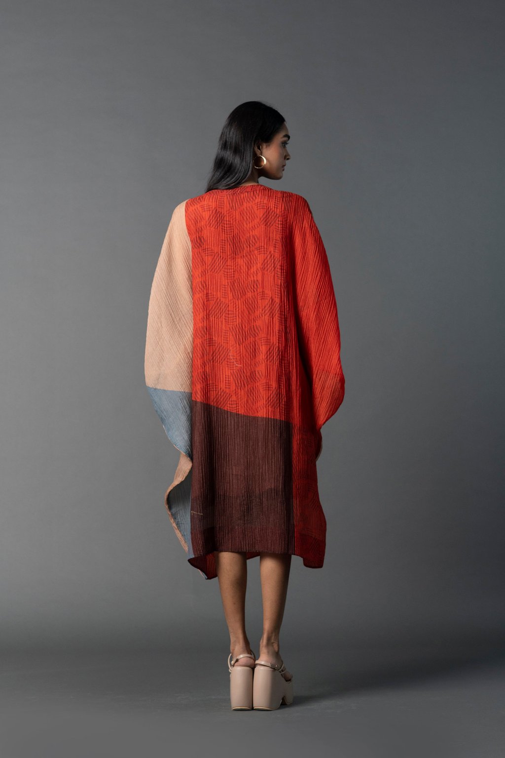 Array Aroma Beige & Red Dress