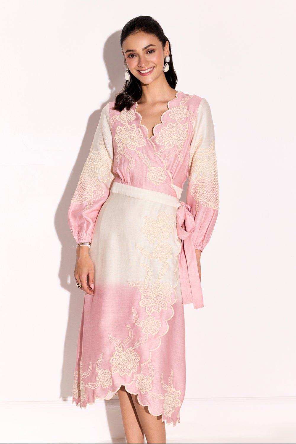 Como Ombre Wrap Dress