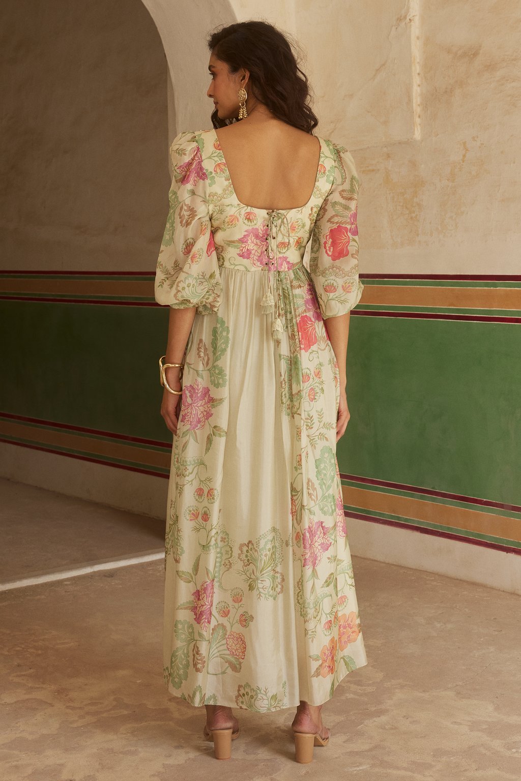 Ivory Embroidered Dress