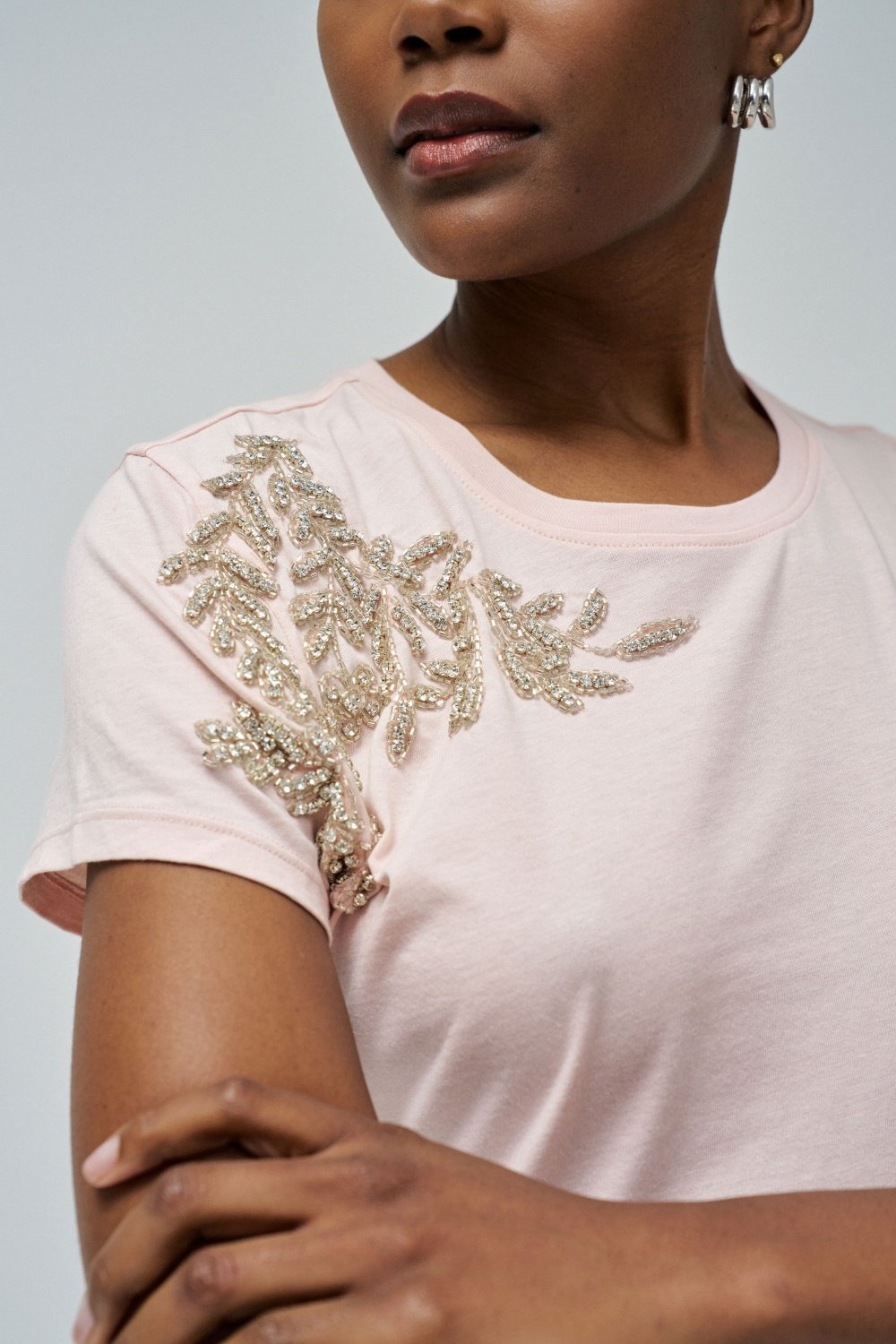 Embroidered Floral T-Shirt