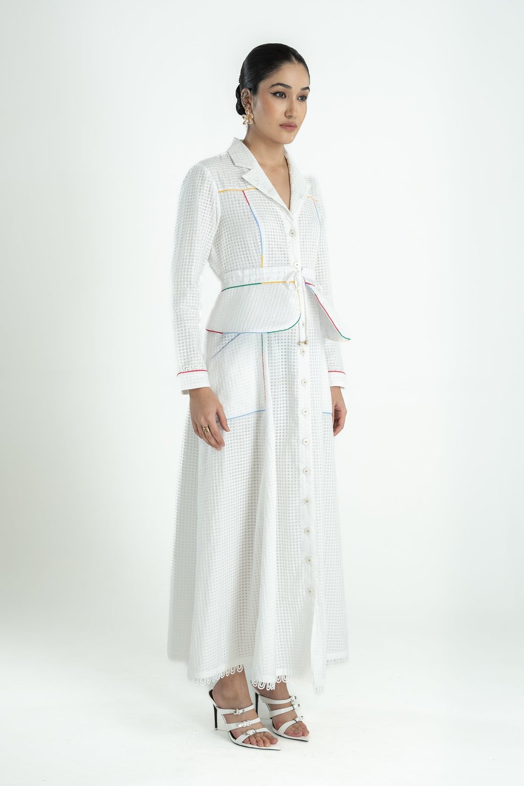 Hathway Belted Dress Long Gcc