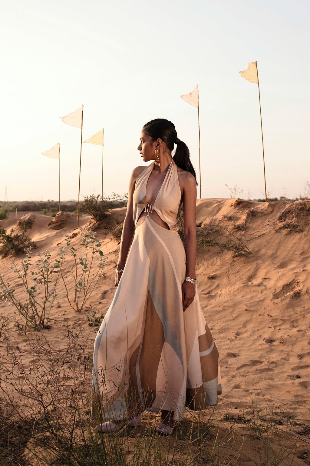 Prism Tropical Tan Brown Dress
