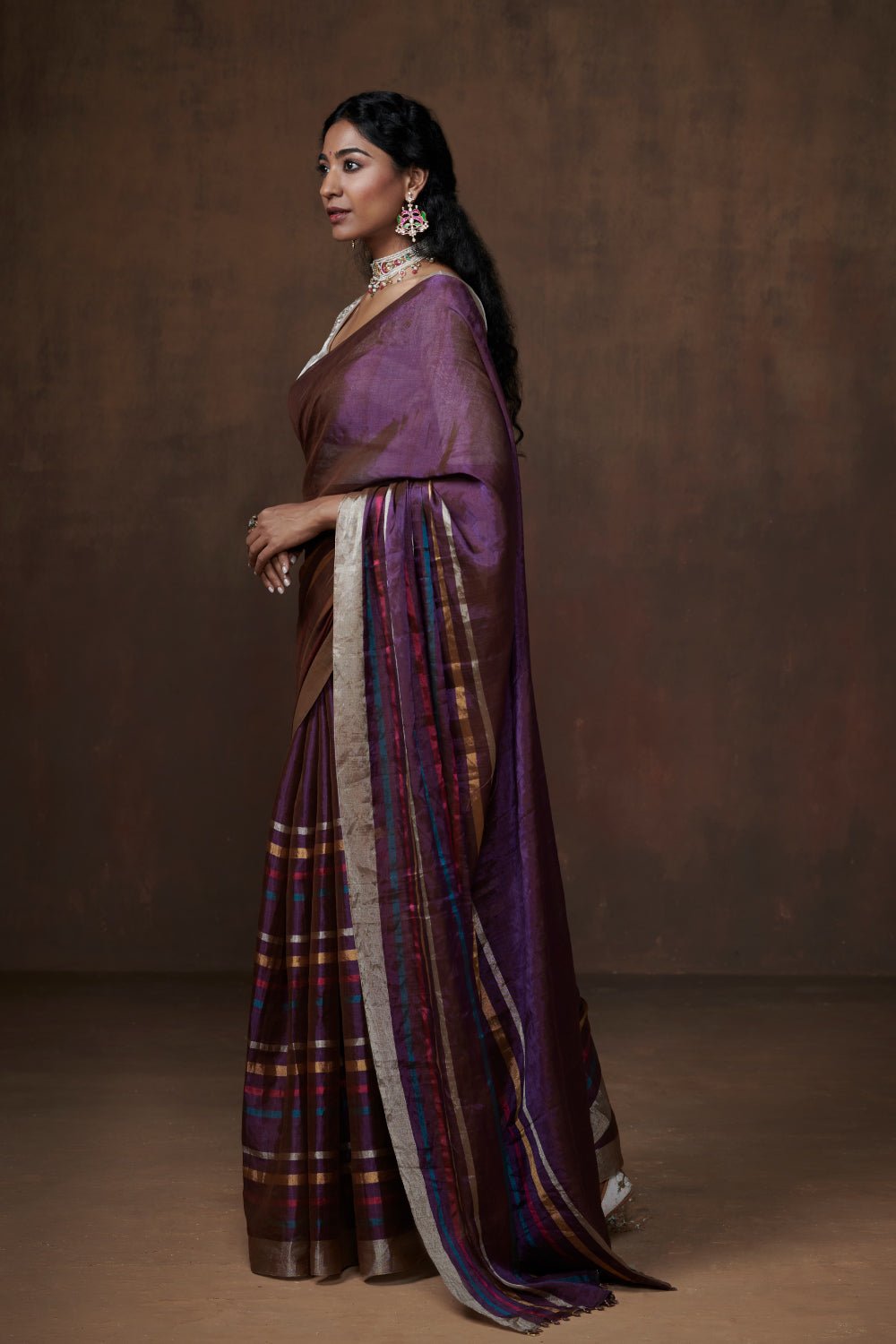 Bhanupriya with Blouse Fabric