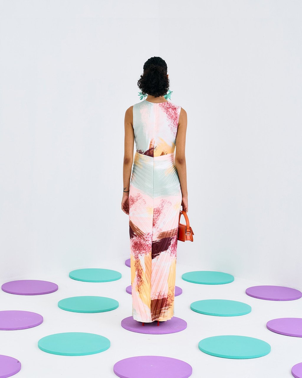 Print Ring Gown