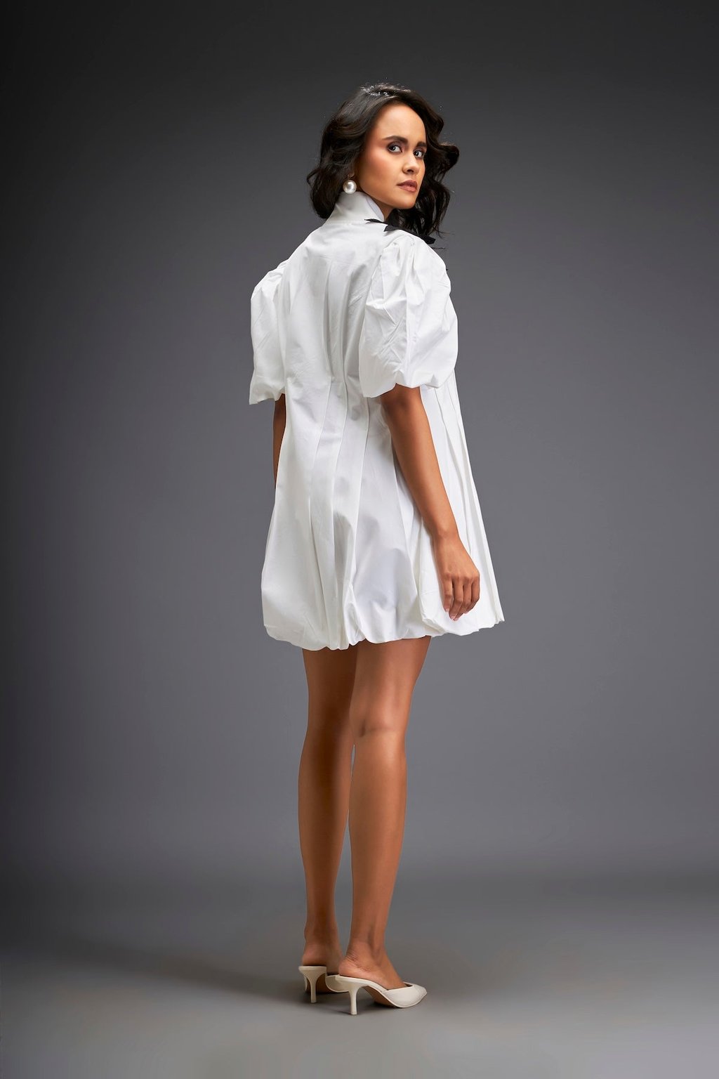 Short Dress with Detailing on One Side