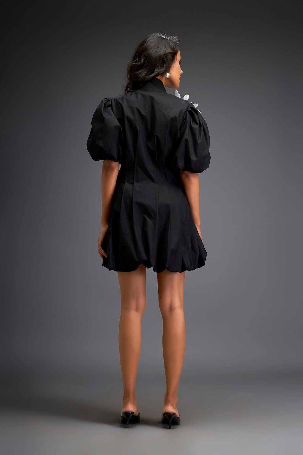 Short Dress with Detailing on One Side
