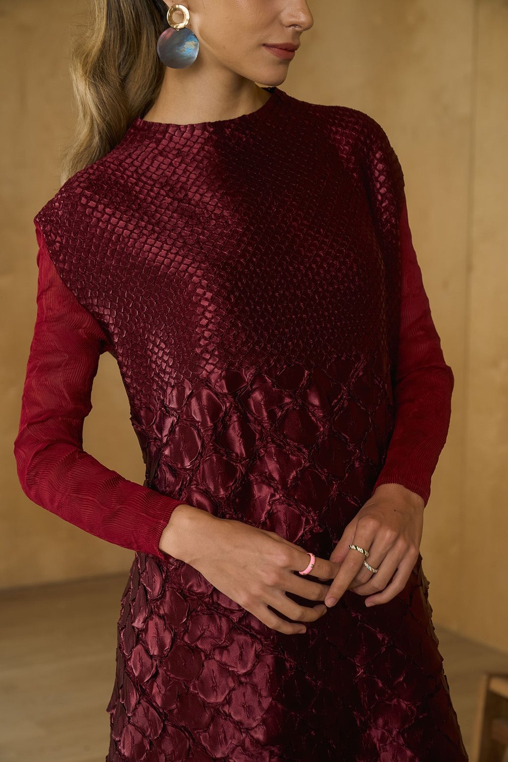 Mermaid Textured Dress