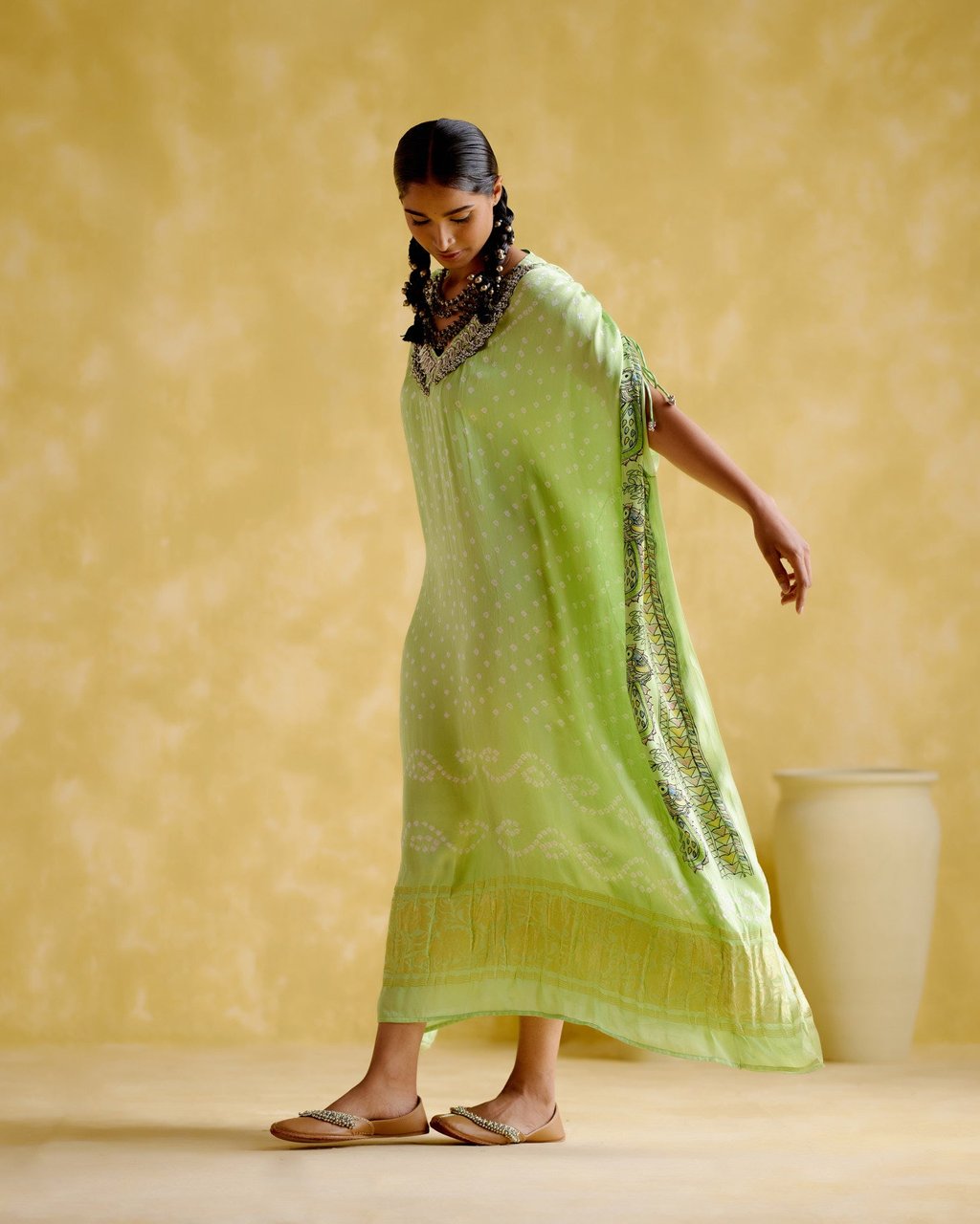 Anuradha Kalamkari Kaftan