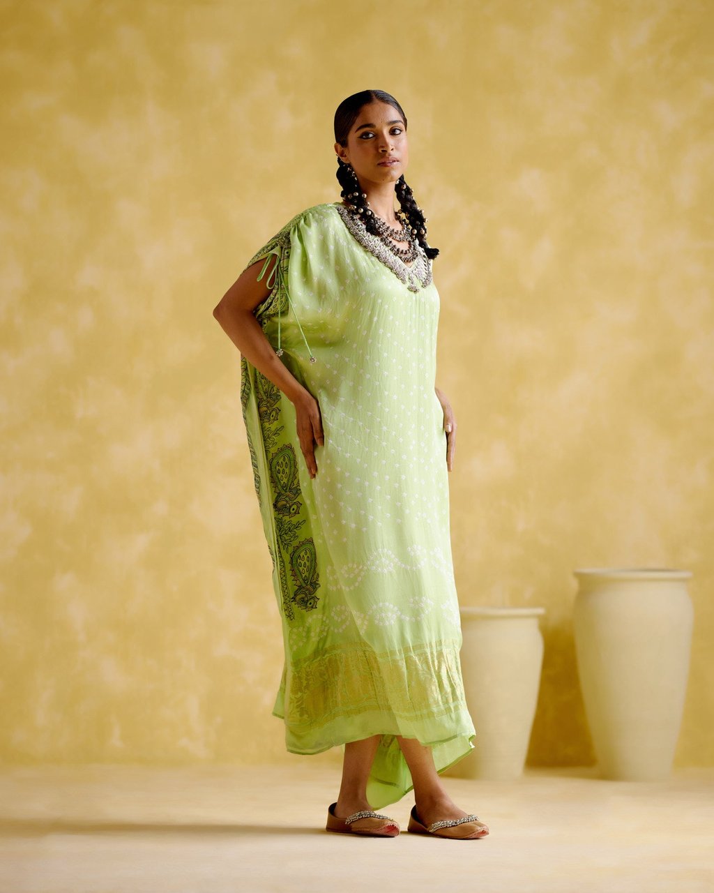 Anuradha Kalamkari Kaftan