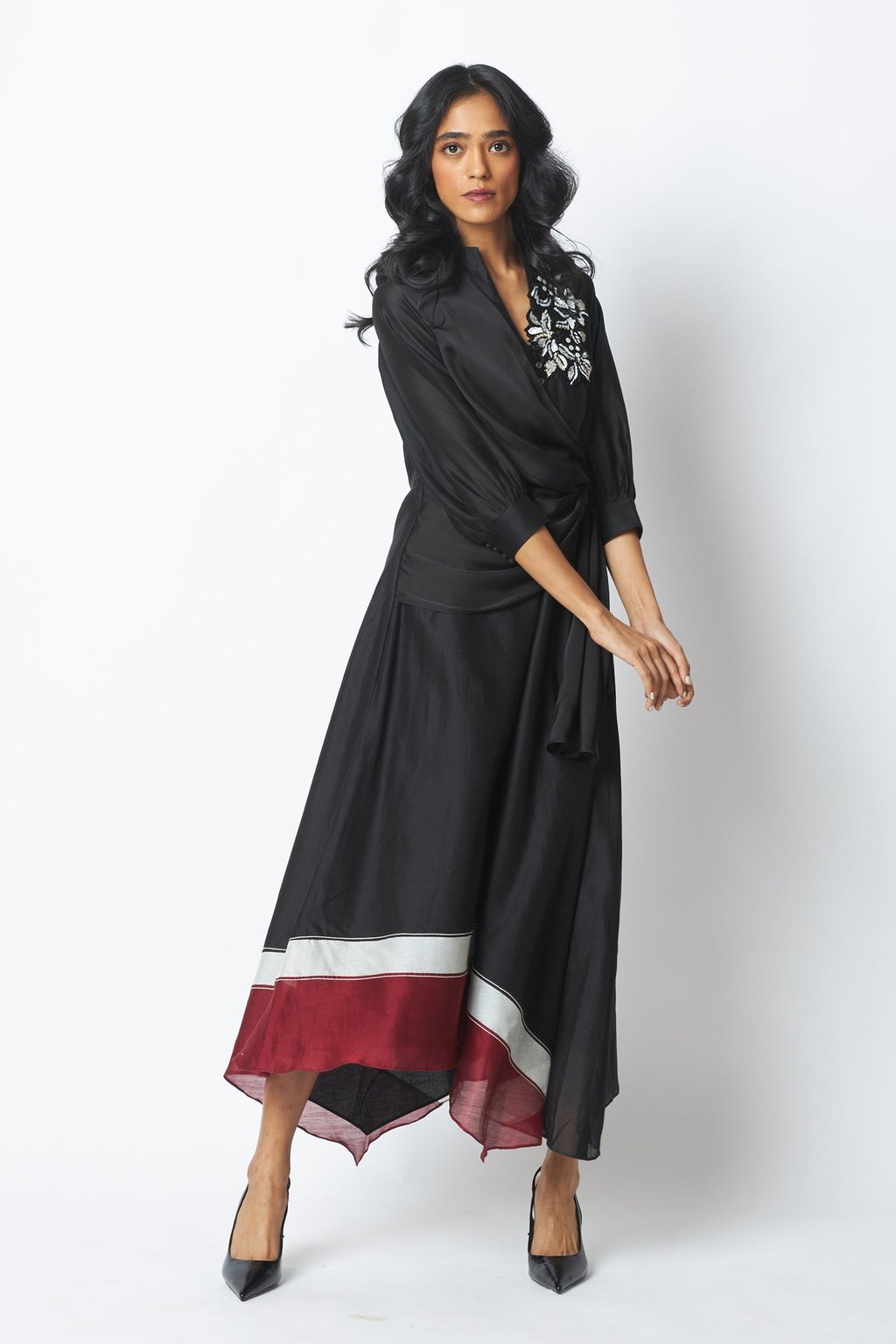 Louisa - Moonlit Broach Midi Dress