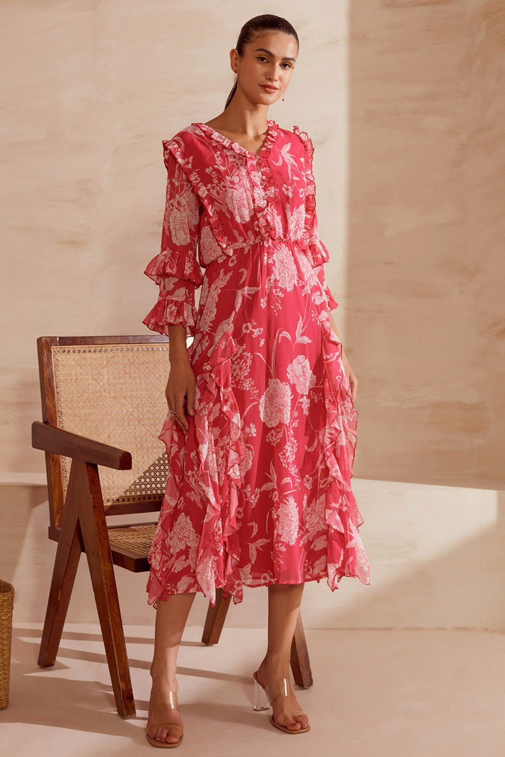 Floral Sweetheart Maxi Dress