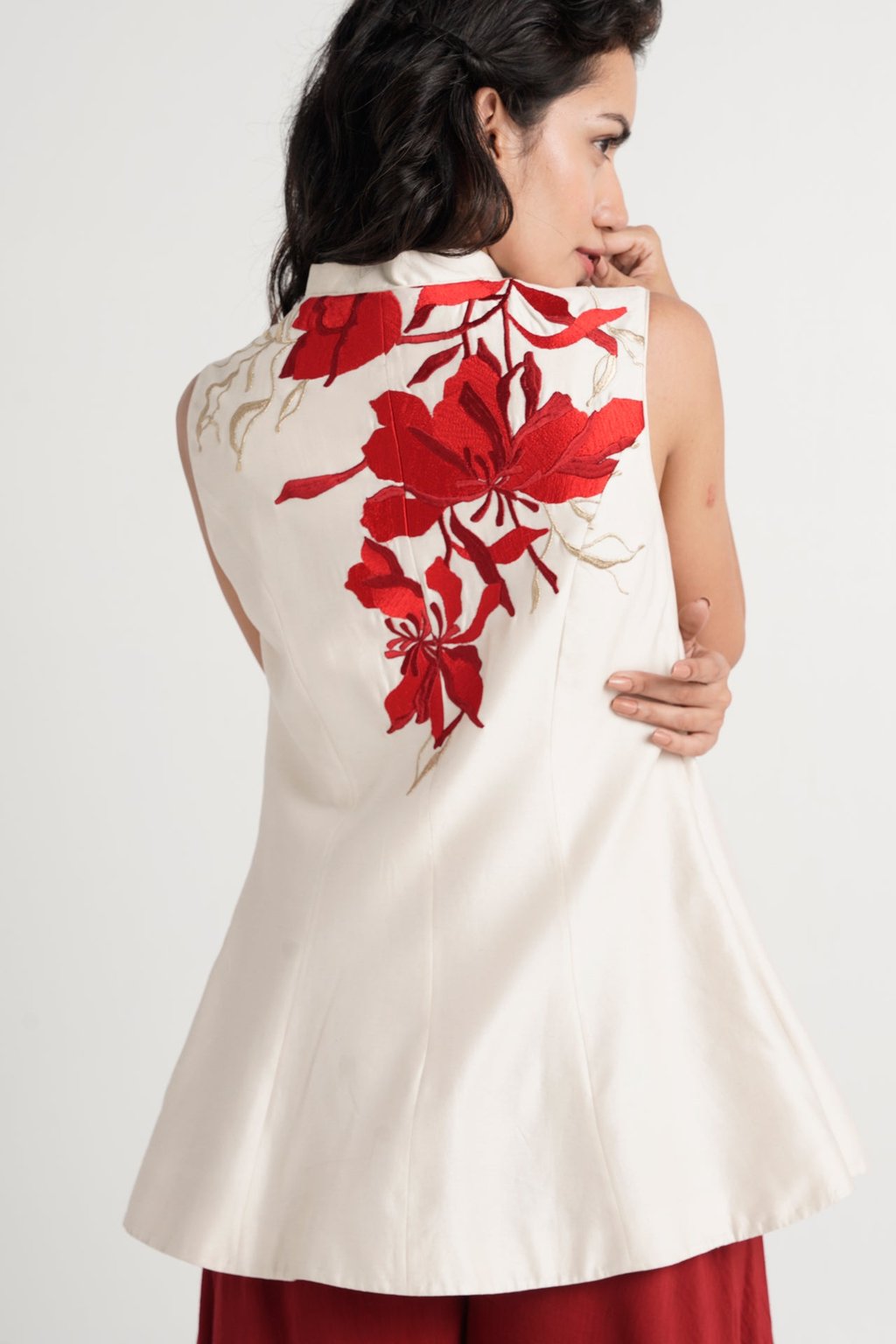 Kubra - Princess-Fit Peplum Top + Divided Skirt