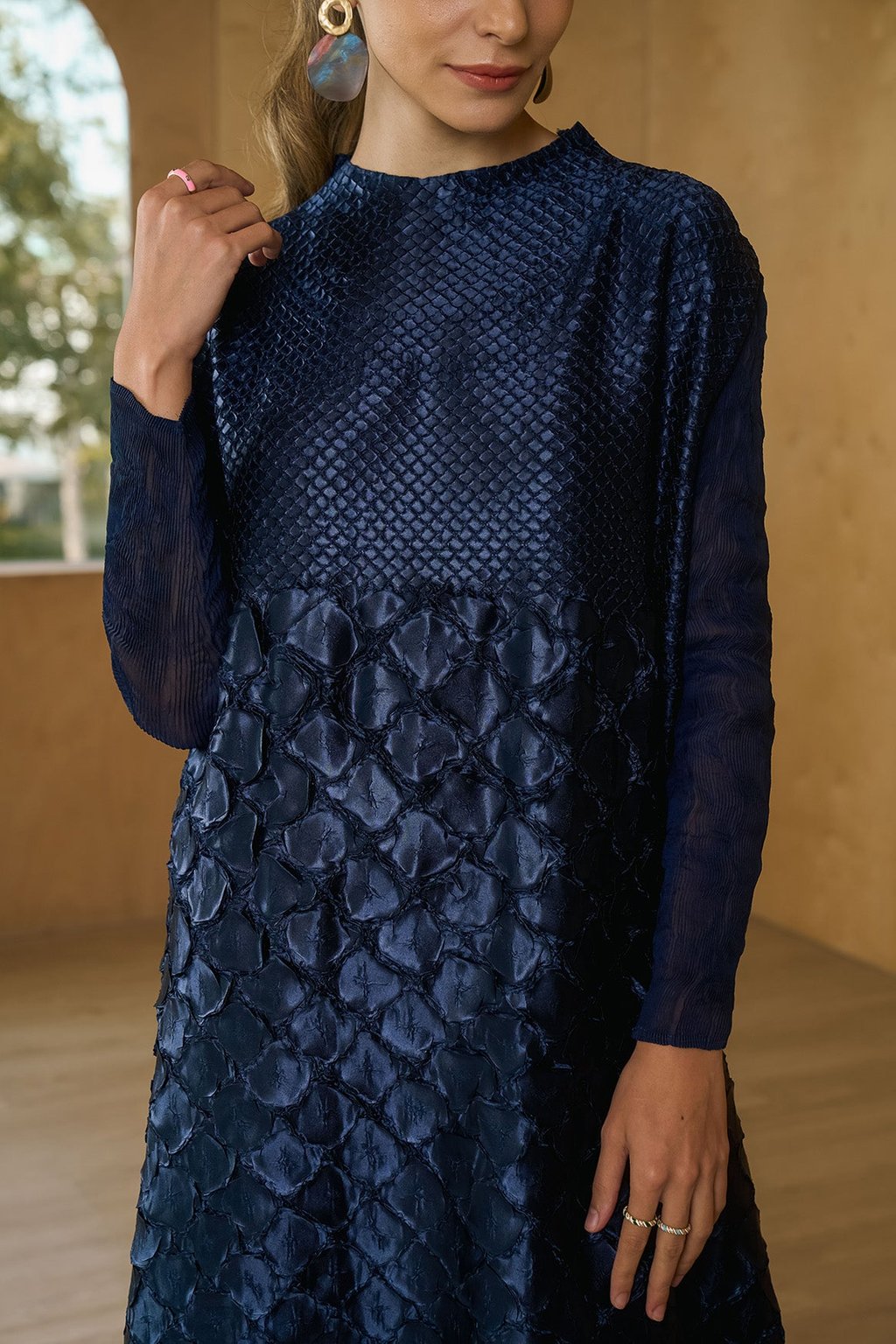 Mermaid Textured Dress