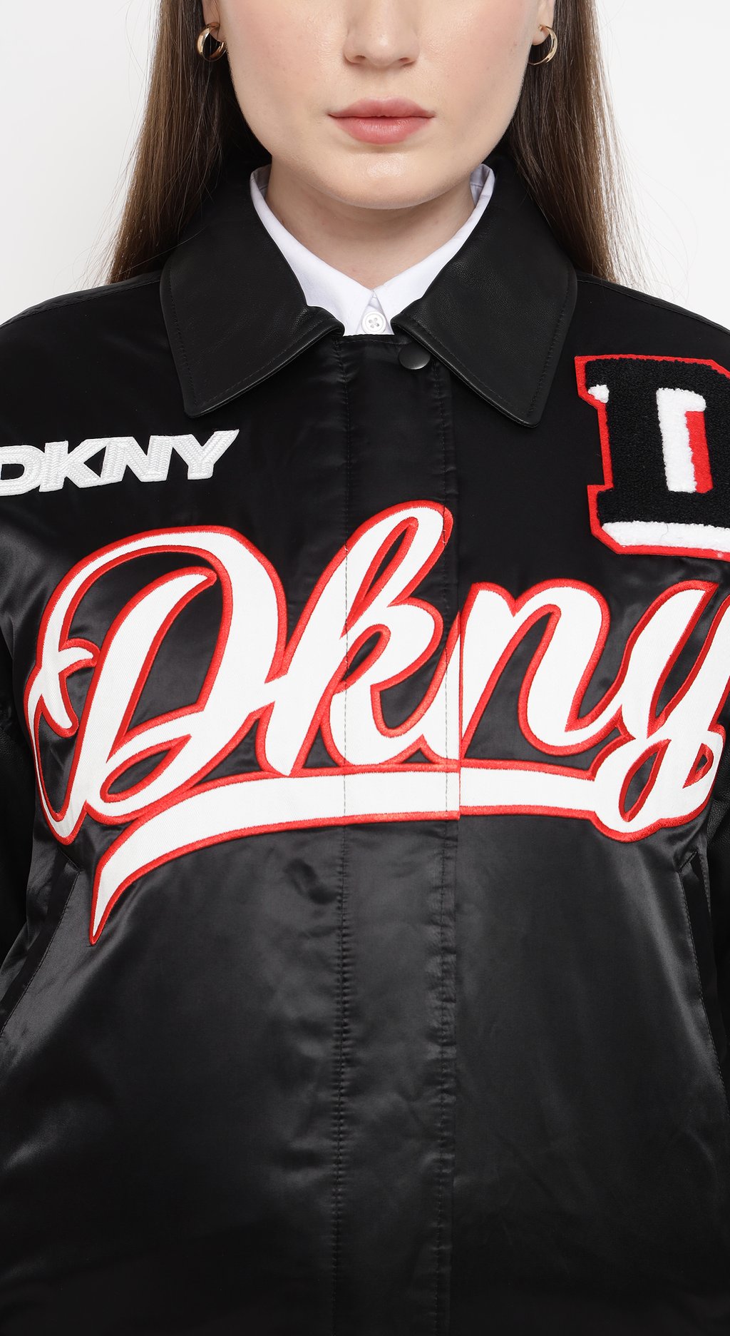 Bomber Jacket with Patch & Embroidery