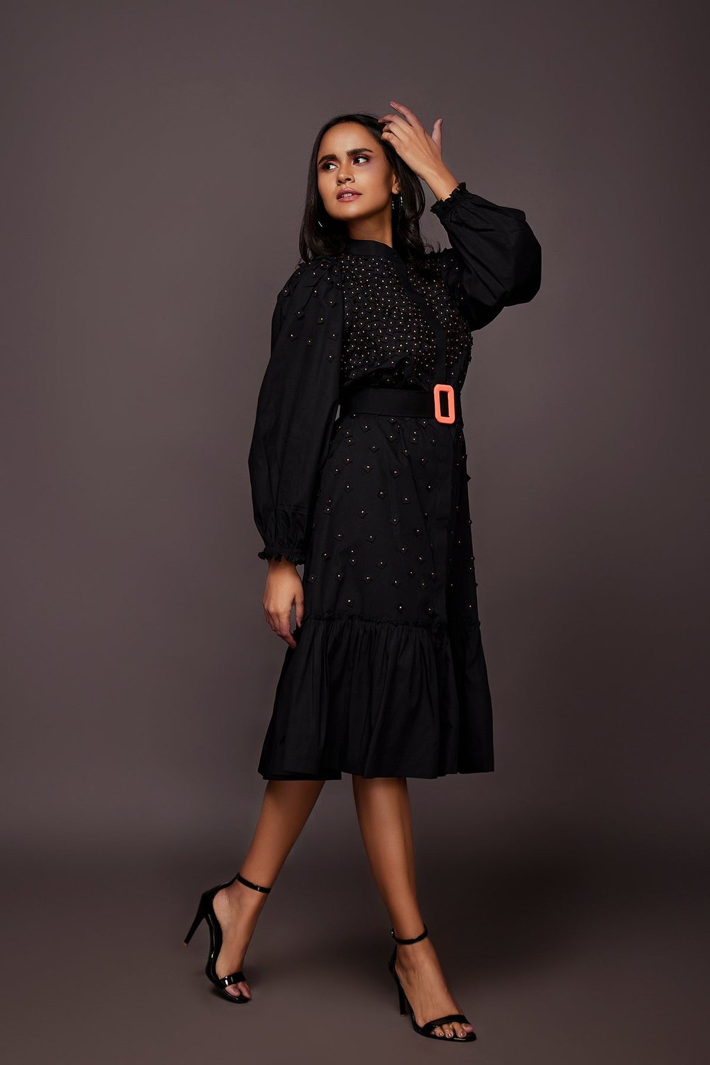 Embroidered Shirt Dress
