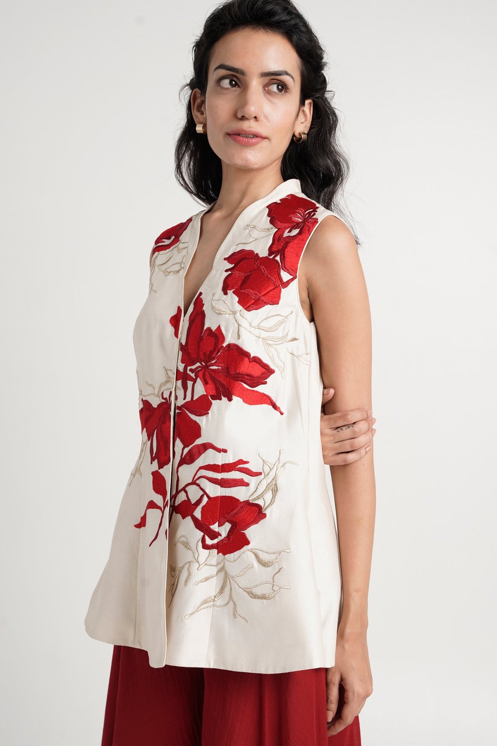 Kubra - Princess-Fit Peplum Top + Divided Skirt