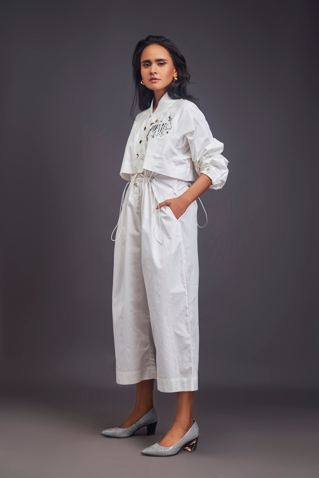 Utility Jumpsuit with Badges