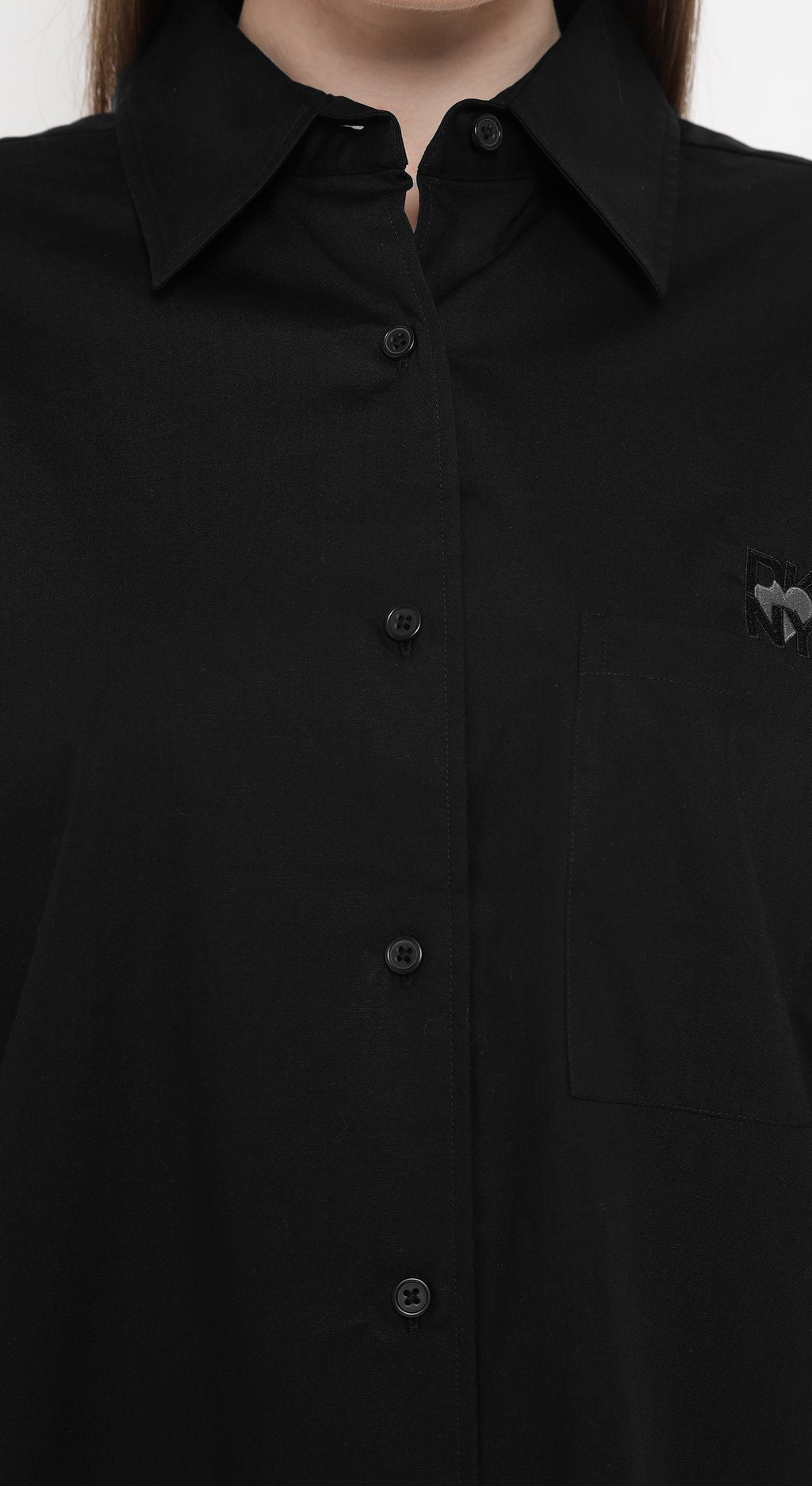 Spread Collar Heart of Ny Logo Shirt