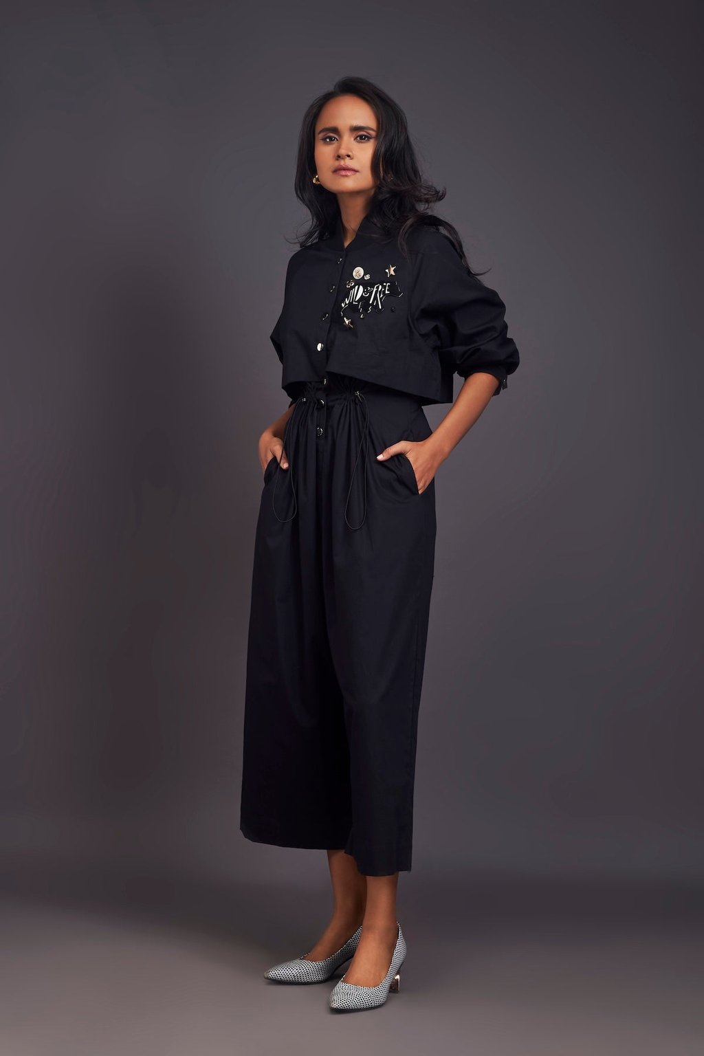 Utility Jumpsuit with Badges