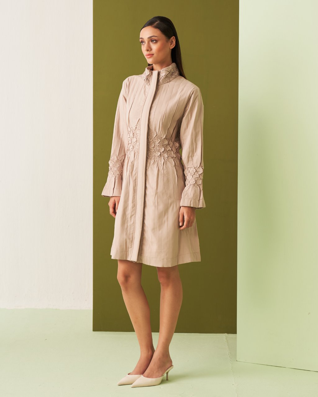 Nime Trench Dress
