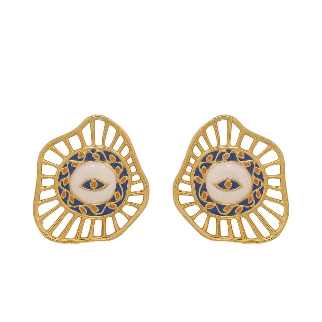 Evil Eye Ear Studs