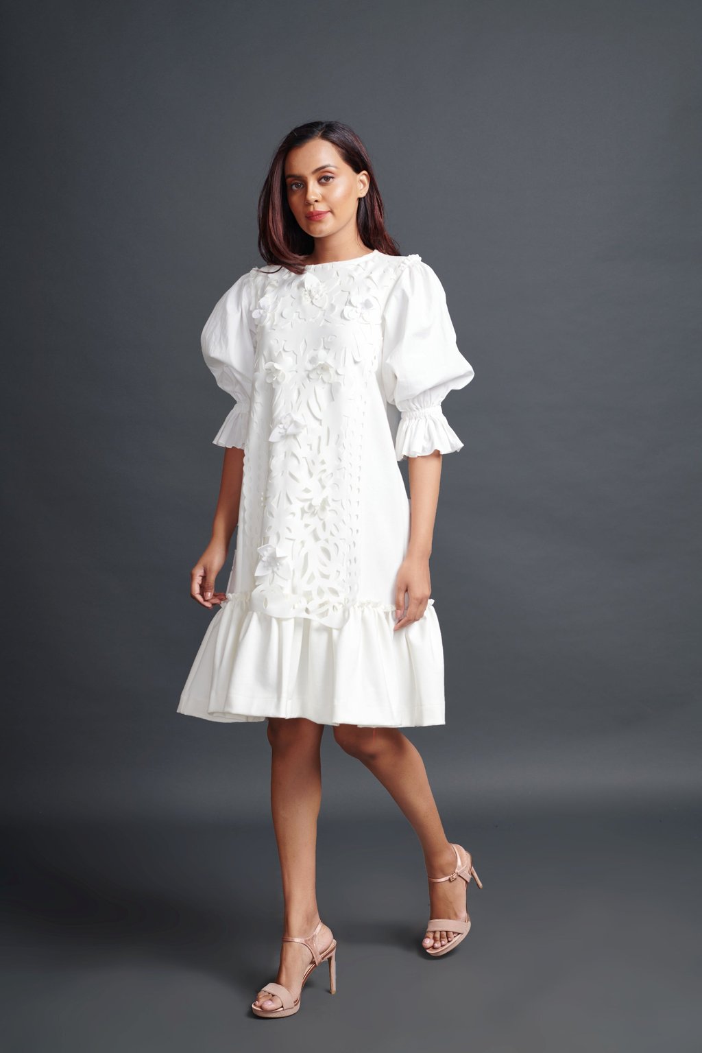 Hand Embroidered Cutwork Dress