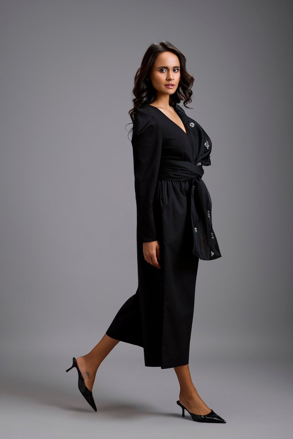 Structured Wide-Leg Jumpsuit
