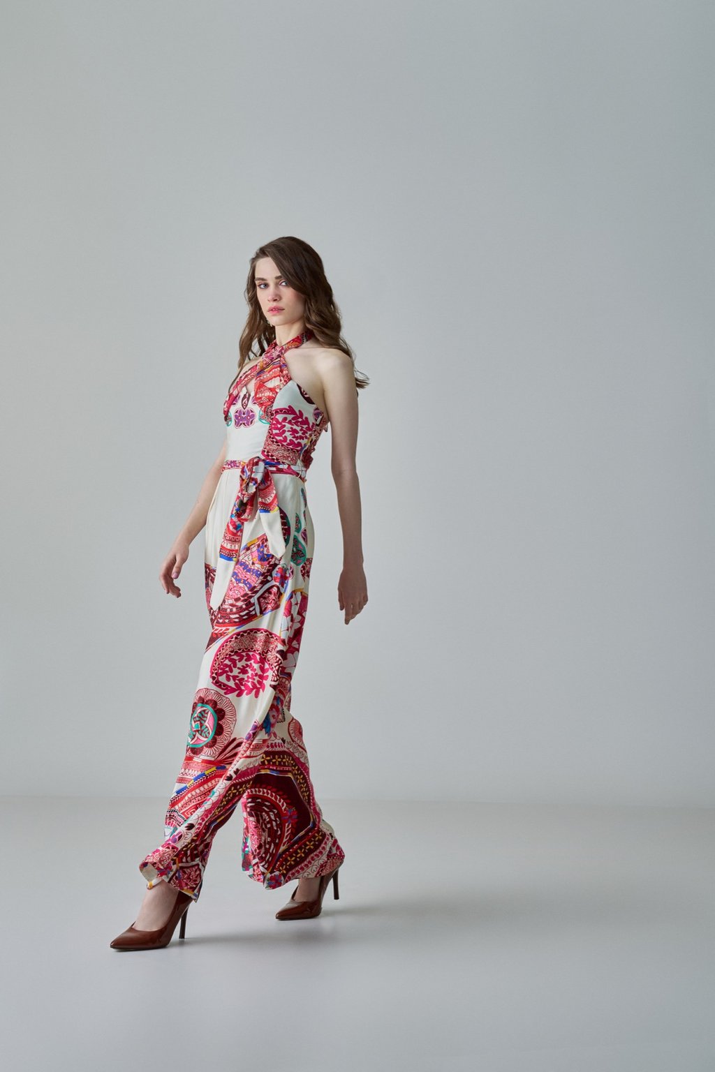 Alexa Jumpsuit Ivory/Multi