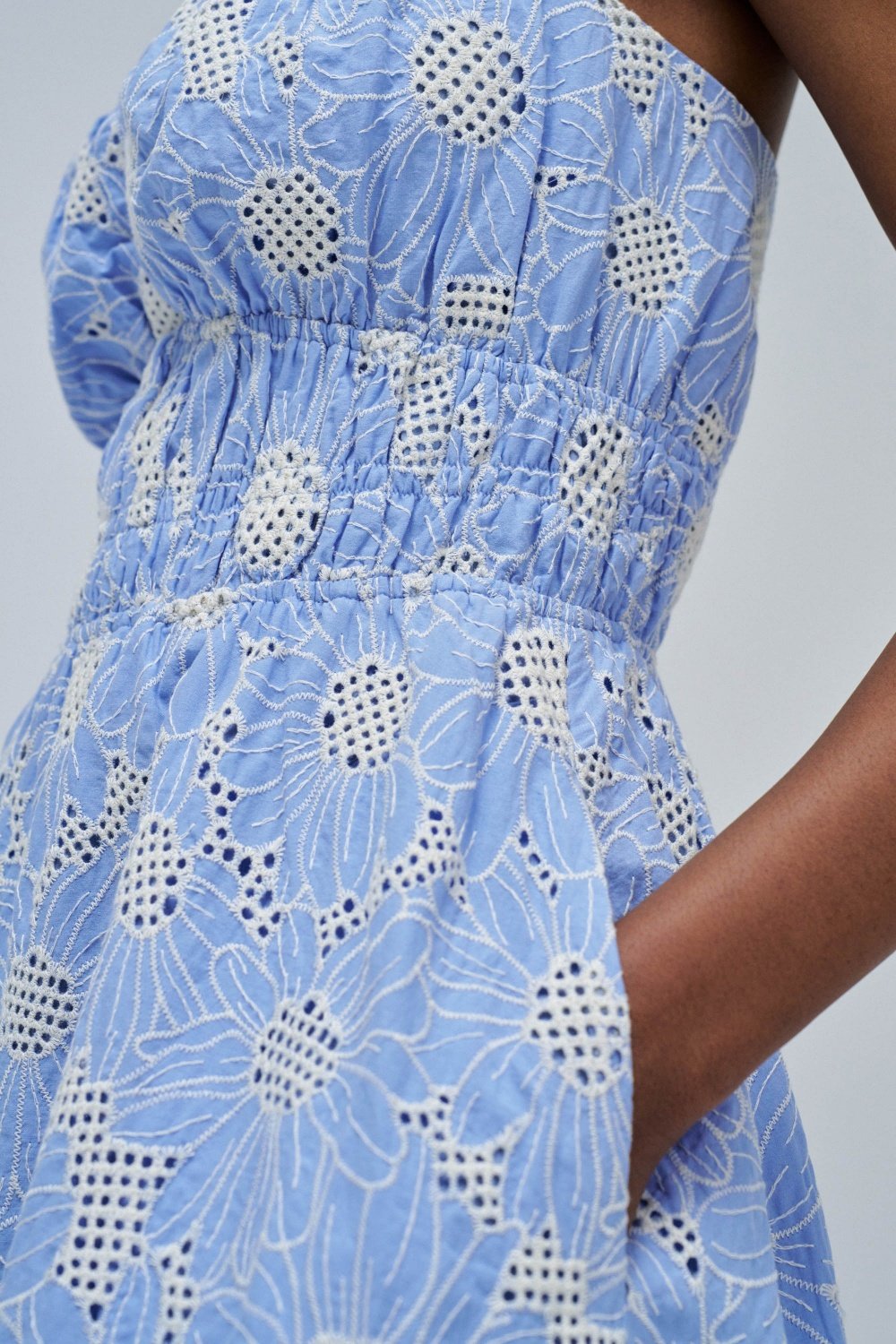 Off-Shoulder Dress W/ Eng