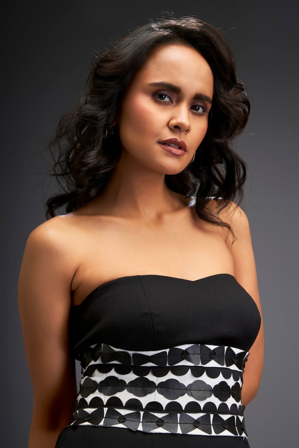 Tube Dress with Corset Detailing Belt