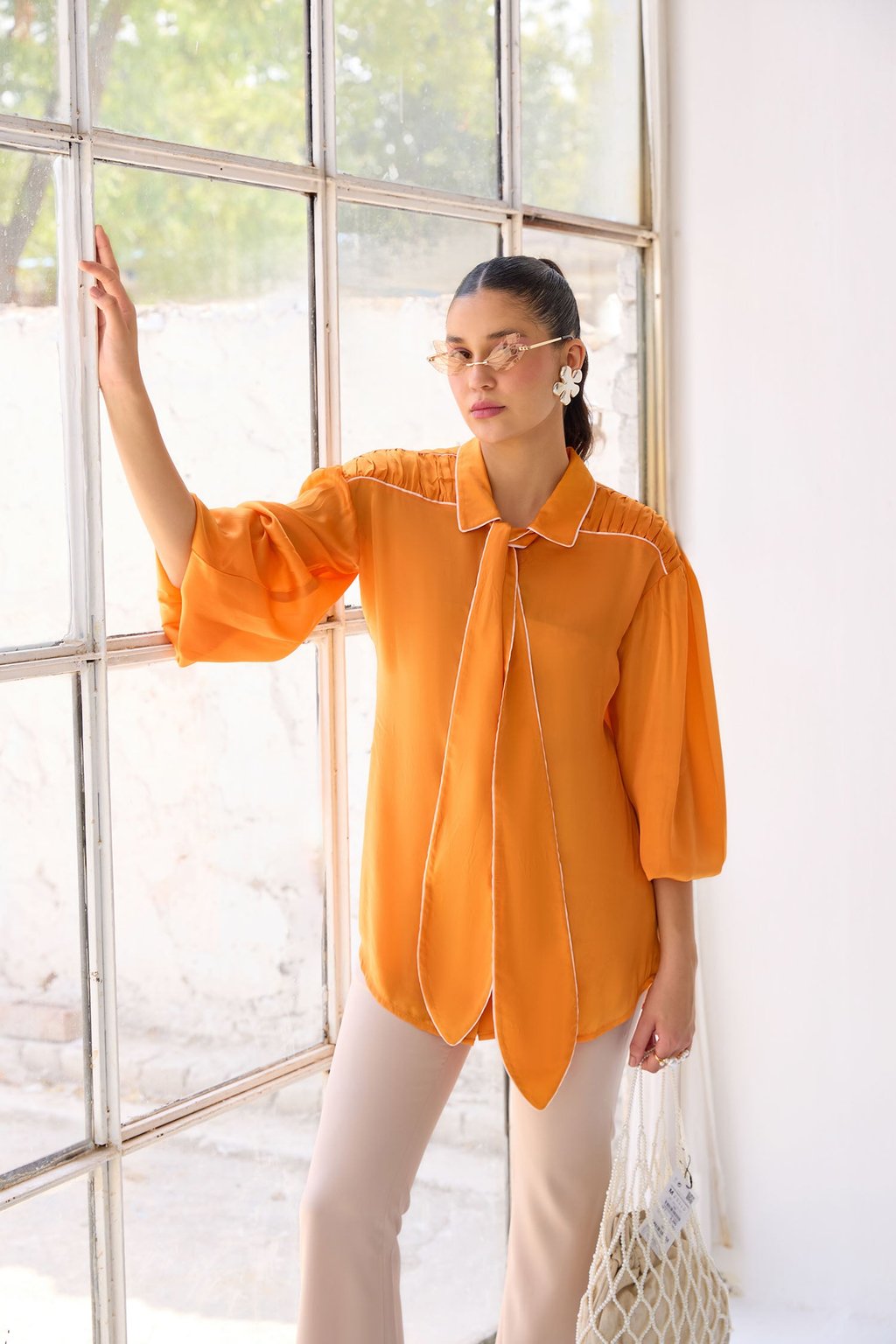Sunset Orange Top
