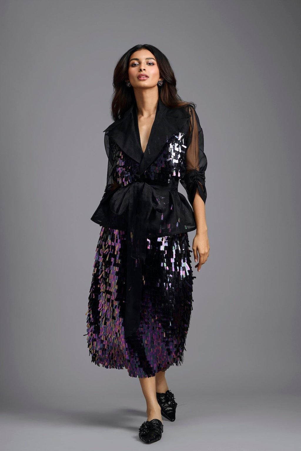 Sequin Midi Skirt