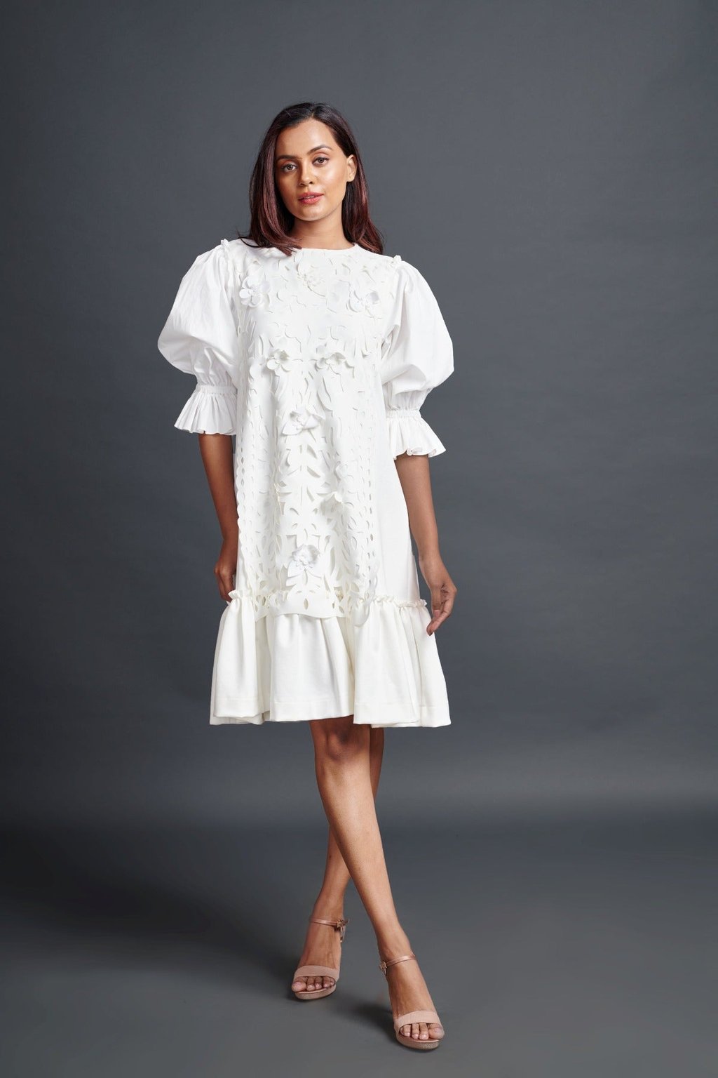 Hand Embroidered Cutwork Dress