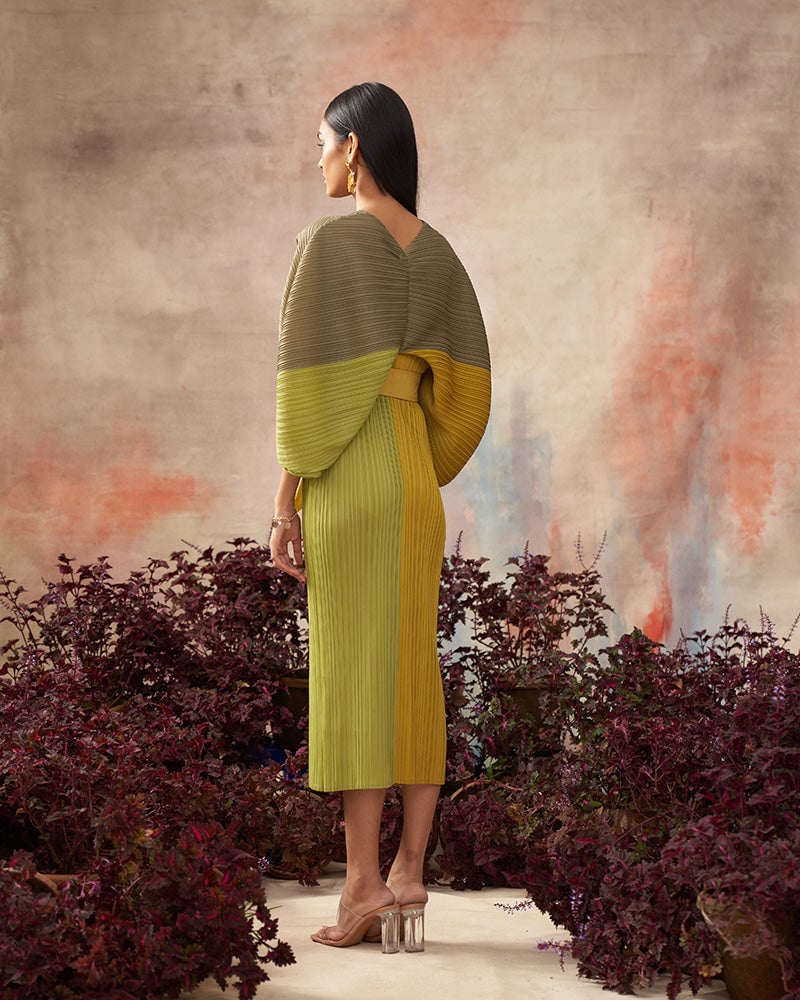 Colorblock Plzz Maxi Dress