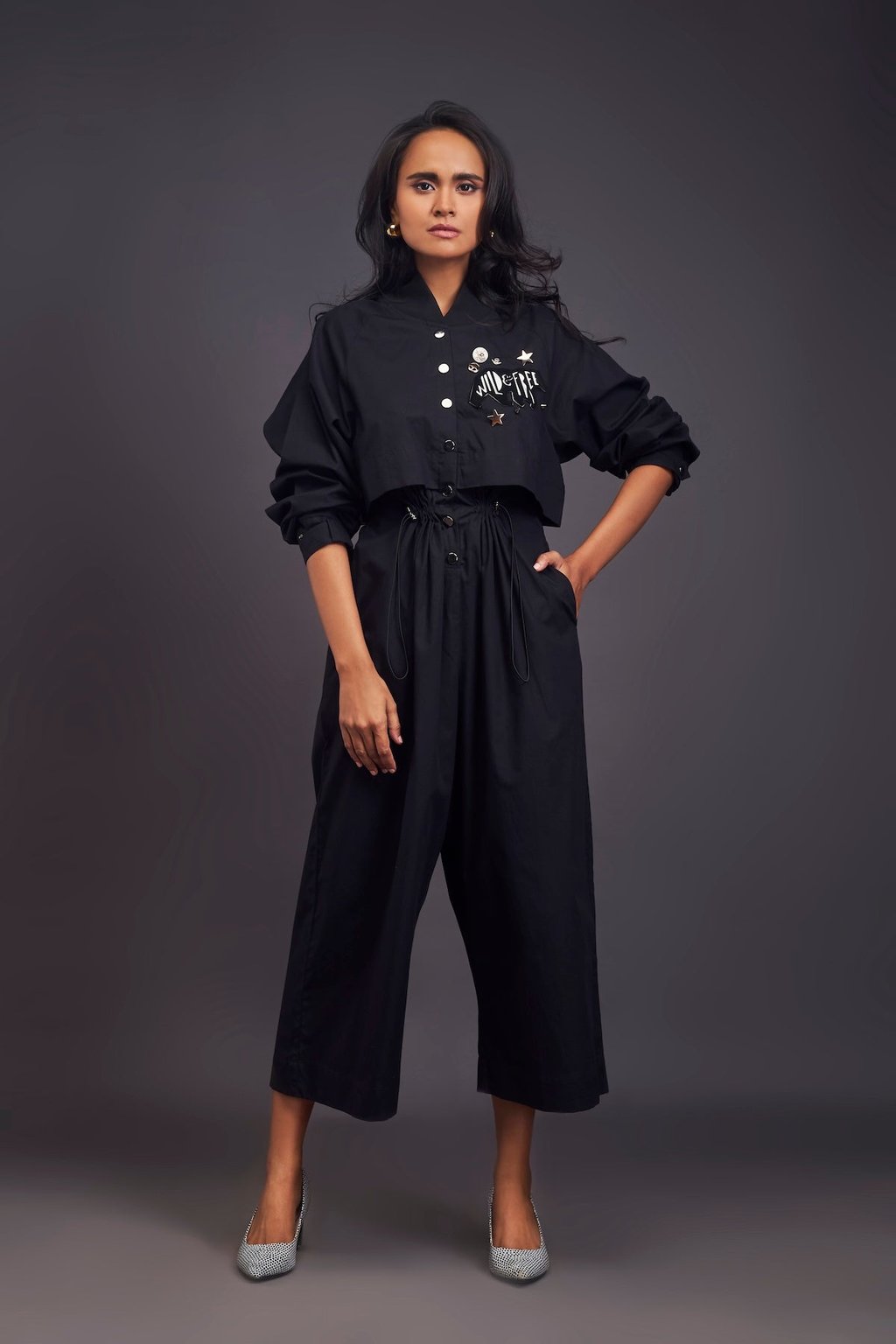 Utility Jumpsuit with Badges