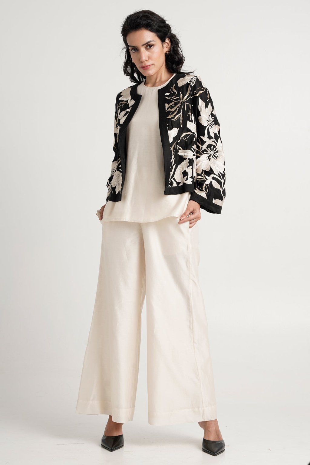 Betty - Twilight Monochrome Shrug Co-Ord Set of 3