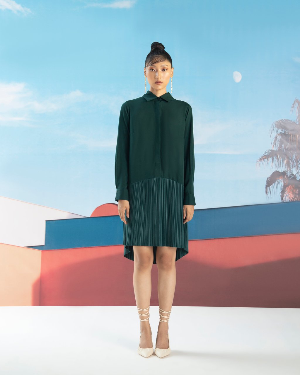 Shirt Pleats Dress