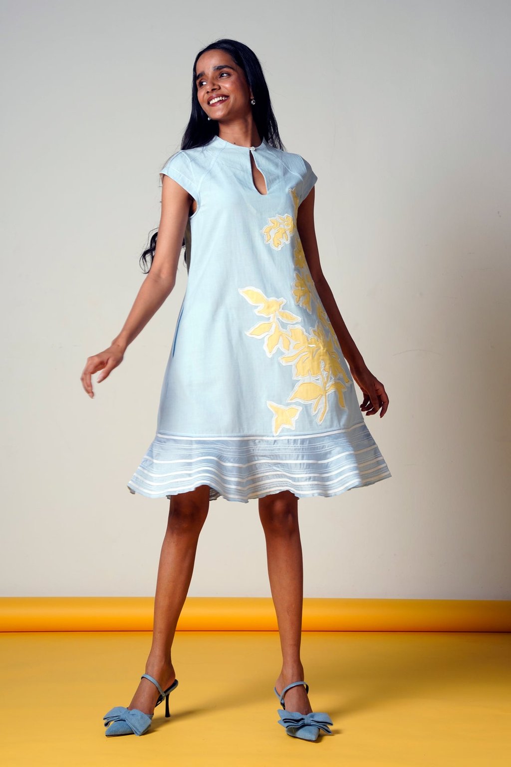 Wintel Soft Fern Short Dress