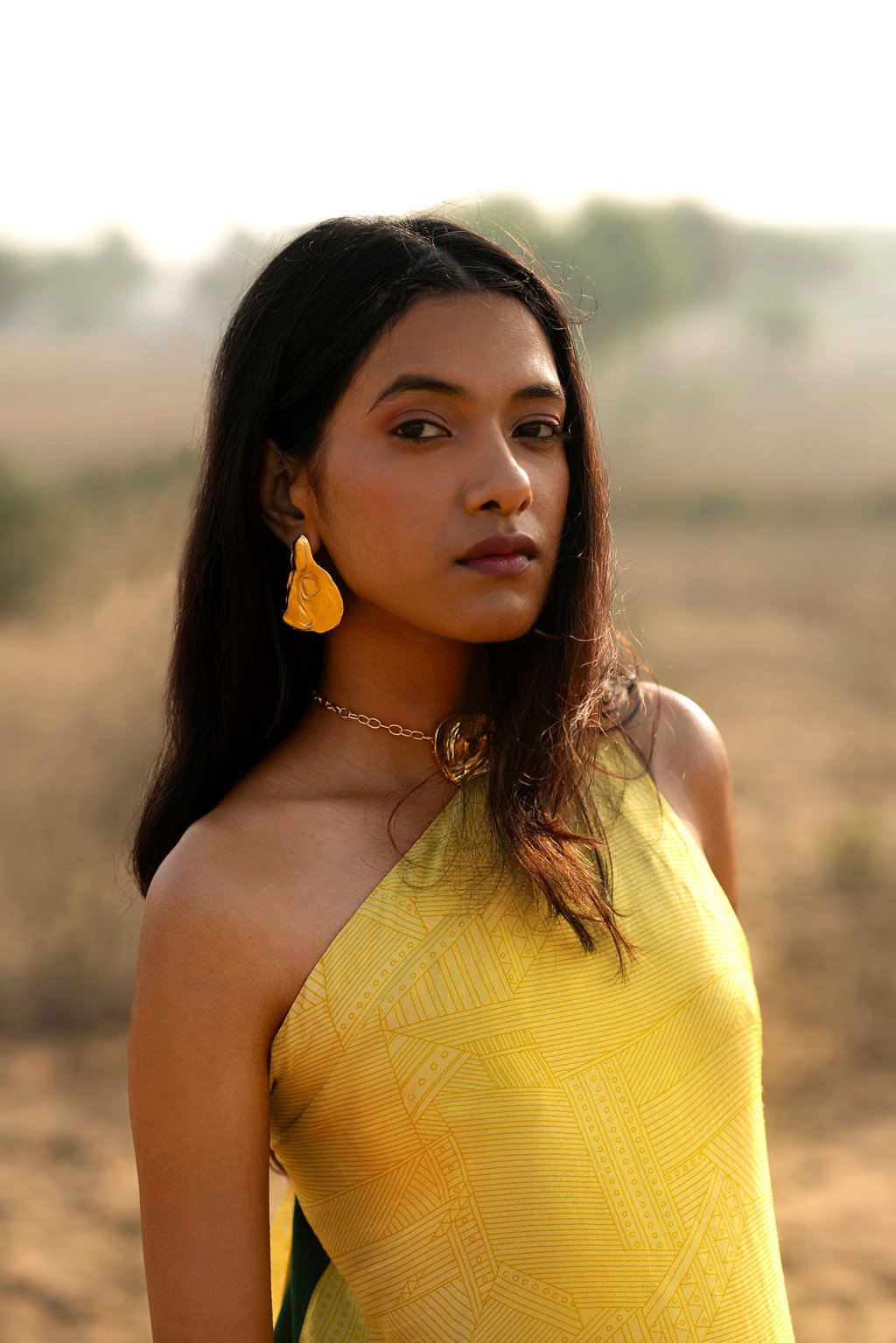 Prism Bamboo Mustard Yellow Dress