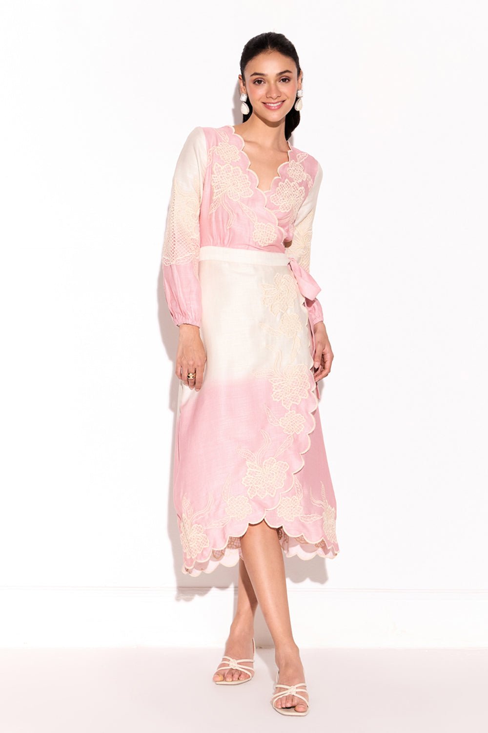 Como Ombre Wrap Dress
