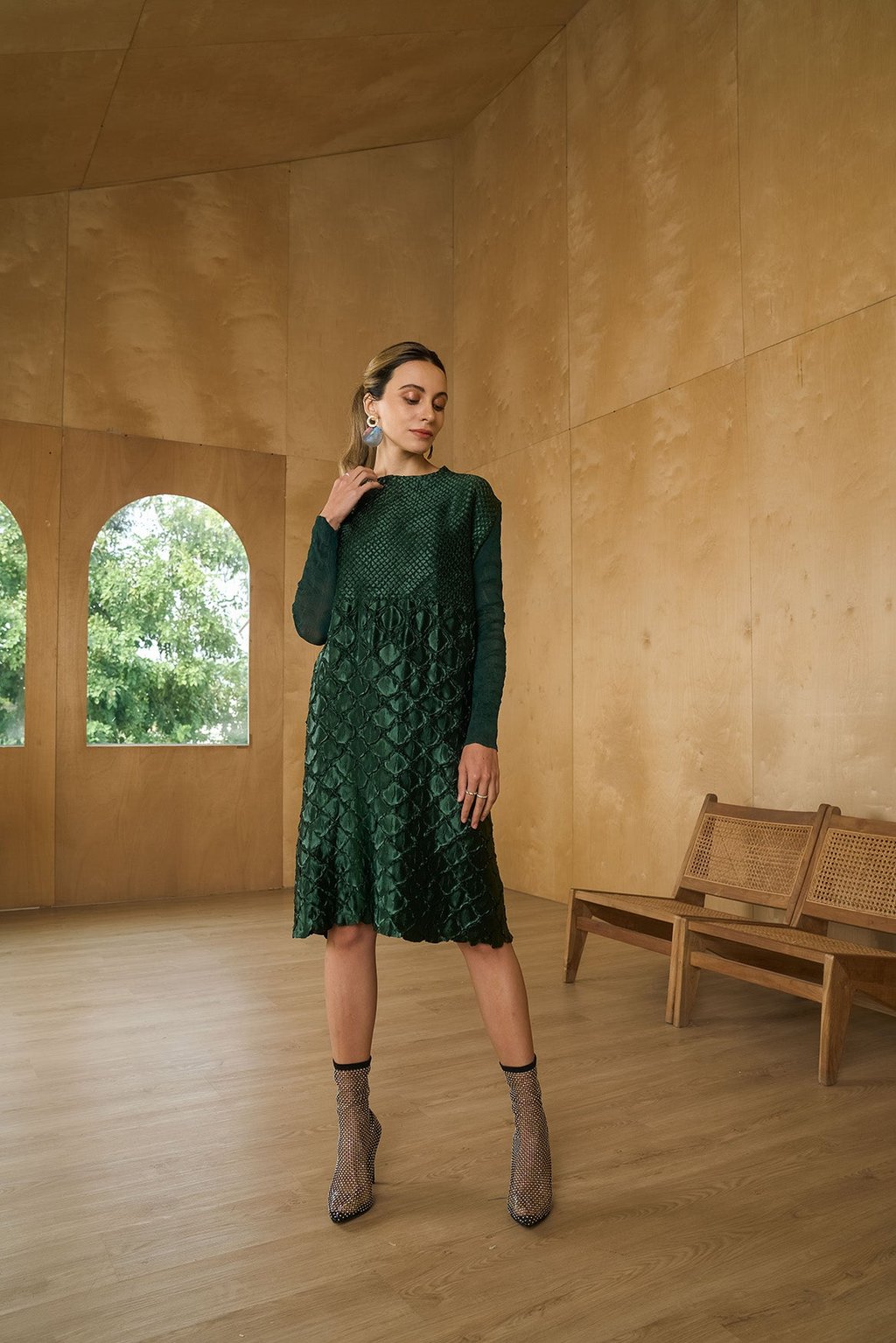 Mermaid Textured Dress