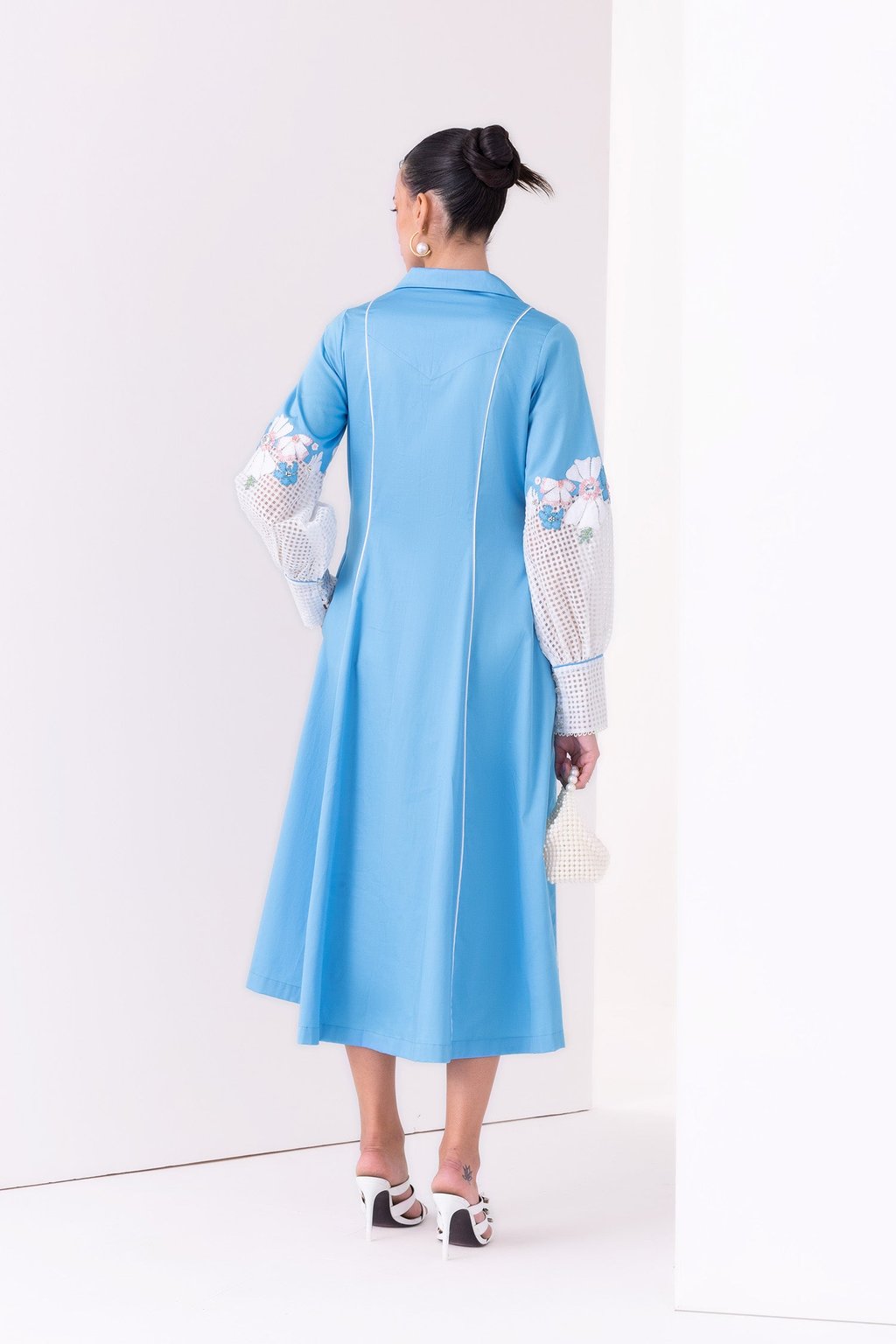 Felina Midi Dress Sky Blue