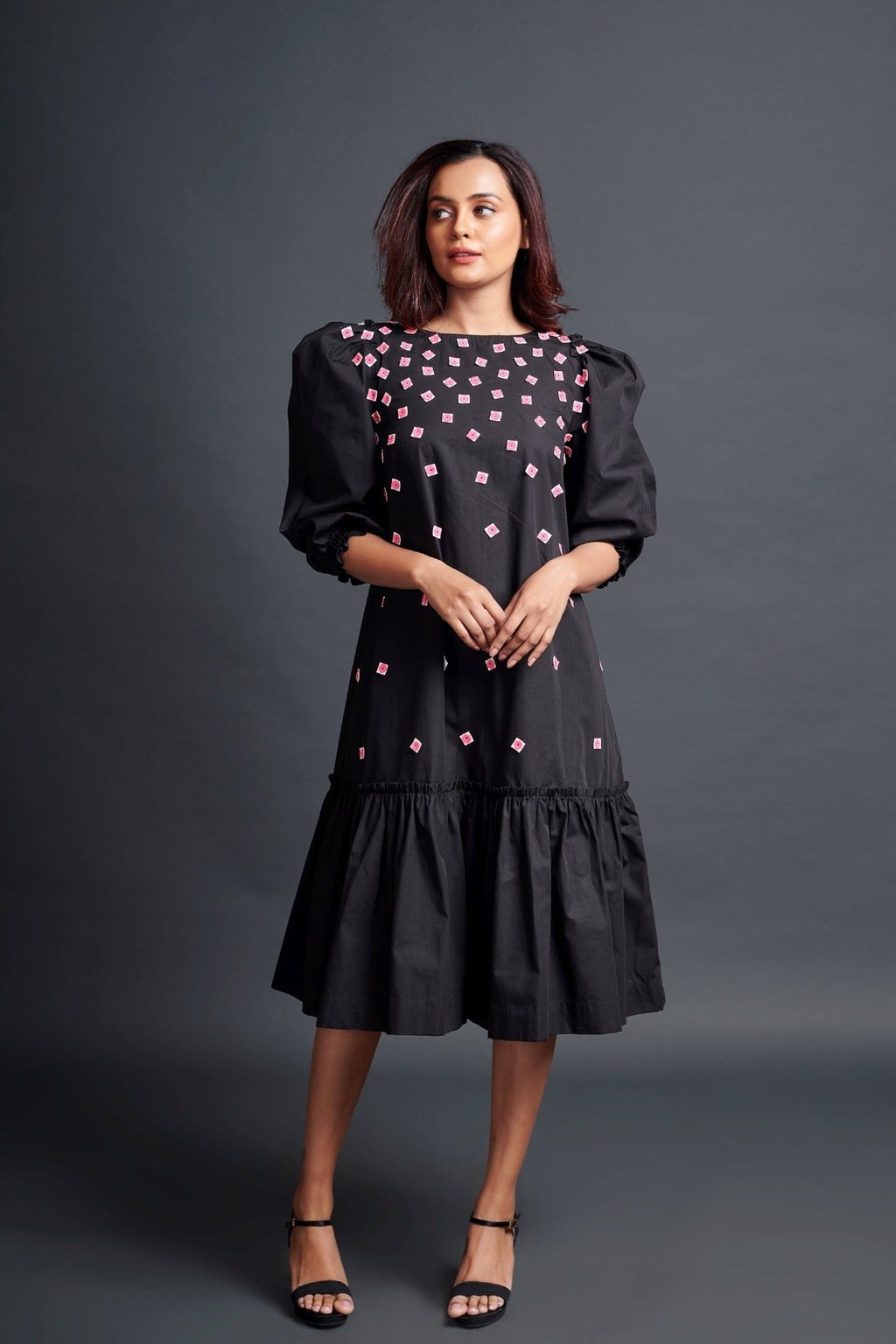 Long Dress with Embroidery