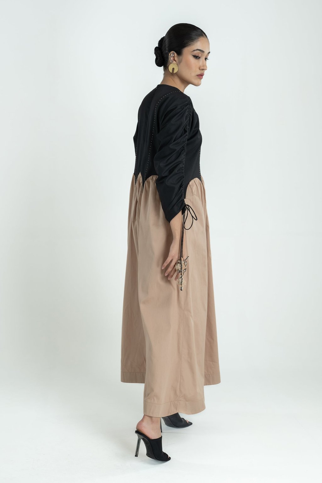 Femme Dress Long Black Mushroom Gcc