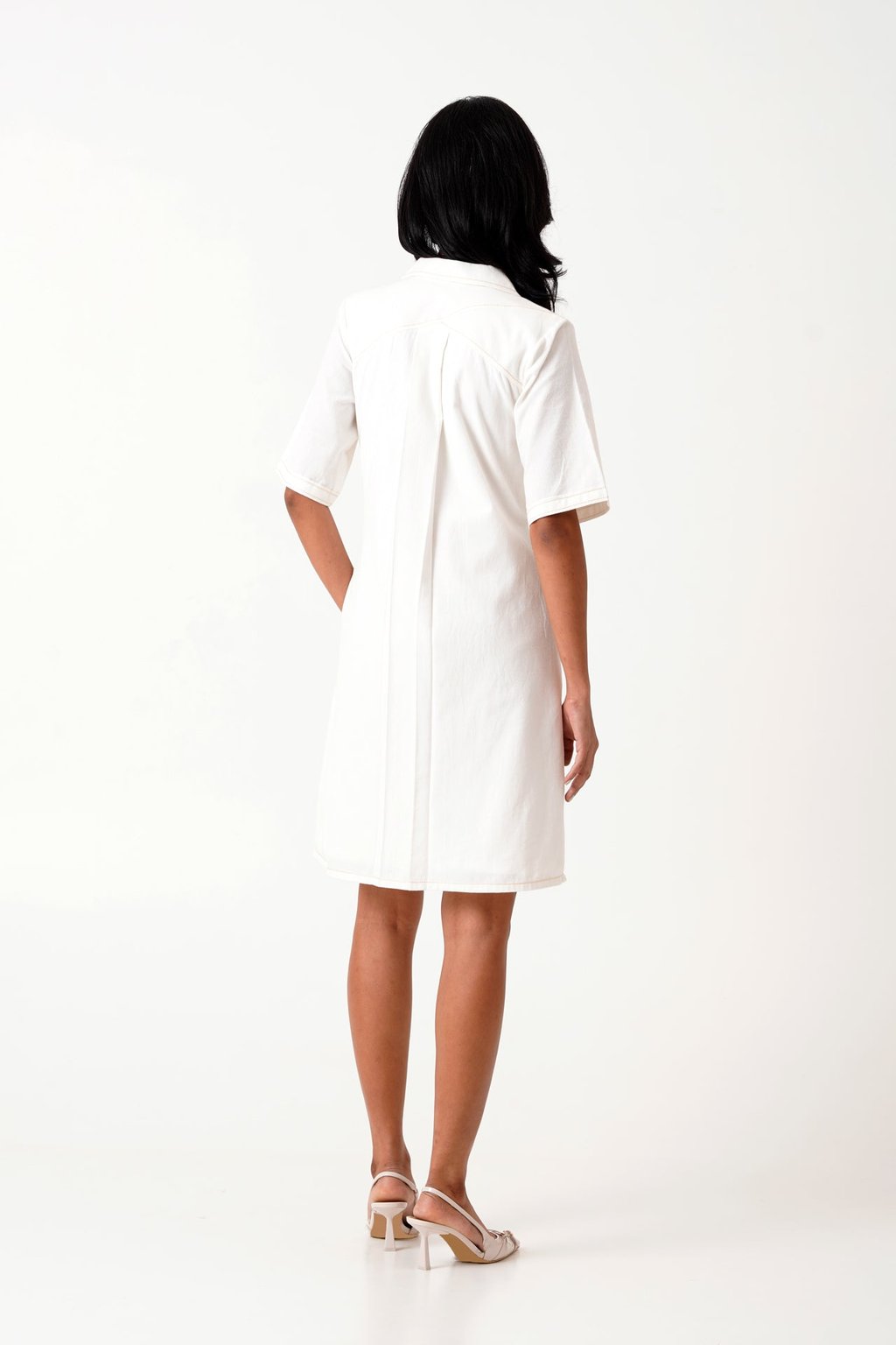 Taiwo - Embroidered Shirt Dress