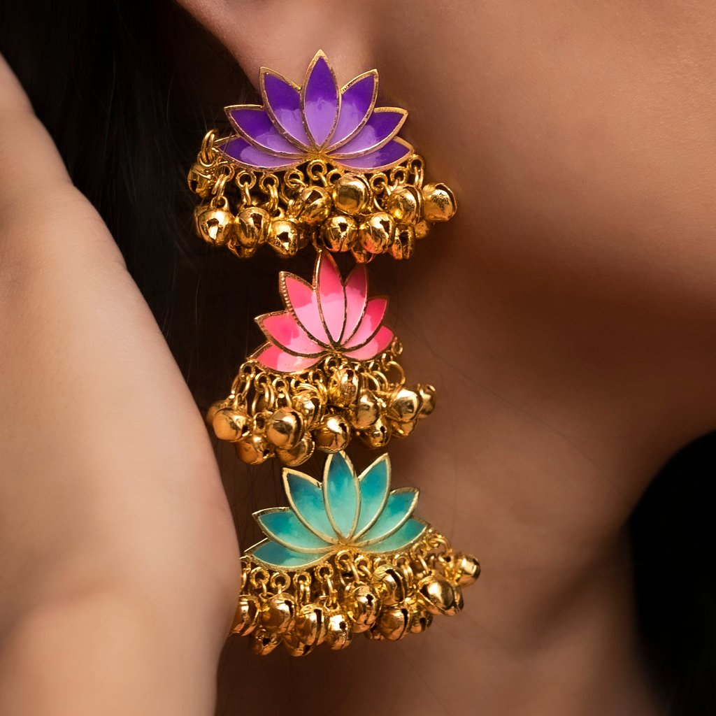 Lotus Ghunghroo Danglers