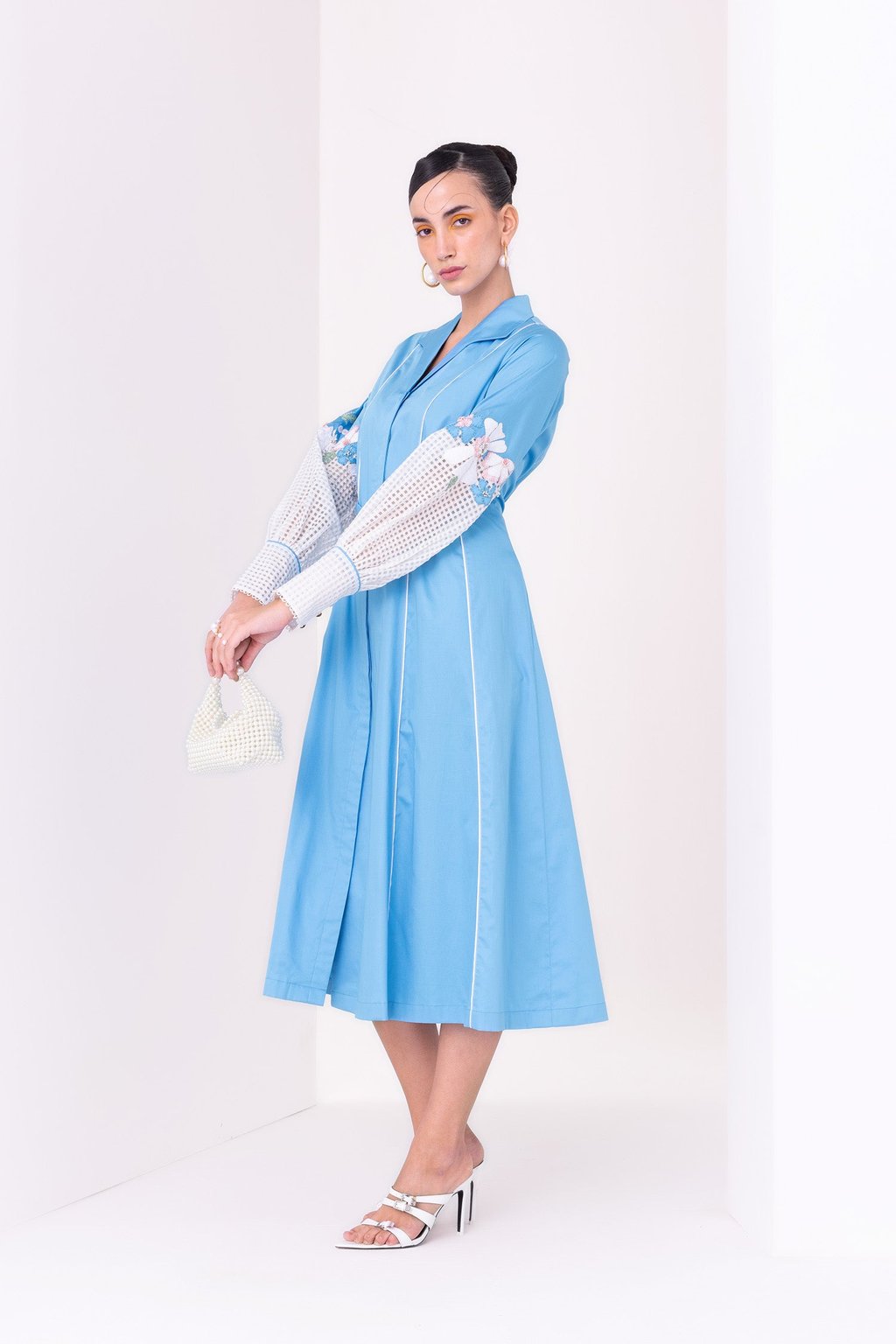 Felina Midi Dress Sky Blue